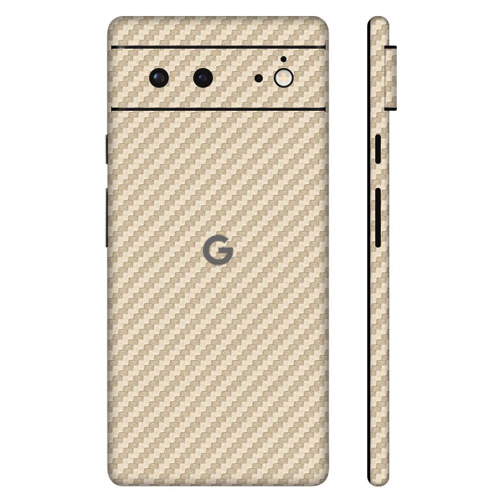 Pixel6a Gold Carbon Full Surface Cover