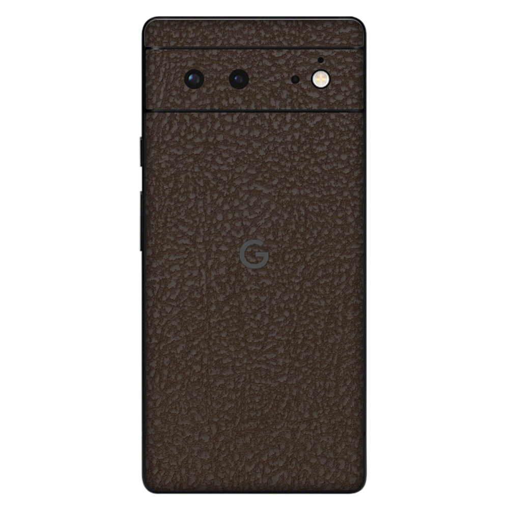 Pixel6 Brown Leather Back Cover